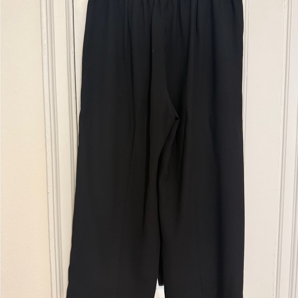 J. Crew Black Wide-Leg Dress Pants
